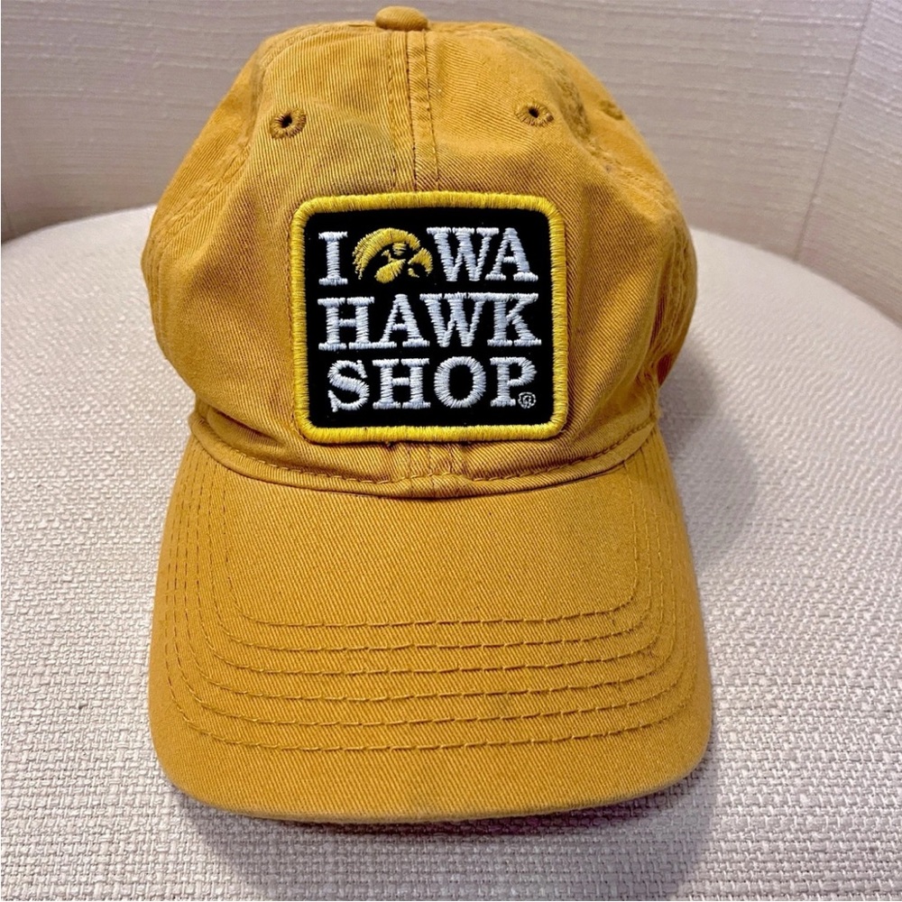 Iowa Hawkeyes Hat Cap Strap Back Yellow Black College Football Dad Hat Mens